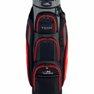 Premium Tech Golf Bag Gun Metal with Red