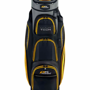Premium Tech Golf Bag Gun Metal with Yellow